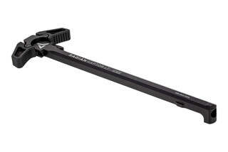 Radian Raptor LT Ambidextrous AR10 charging handle features black polymer latches
